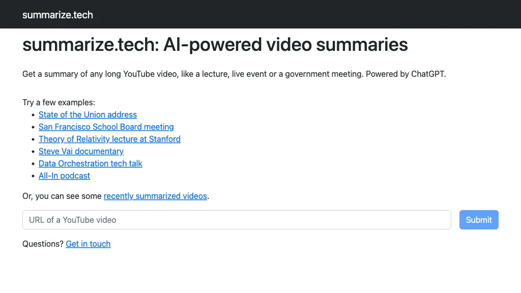 Summarize Tech thumbnail